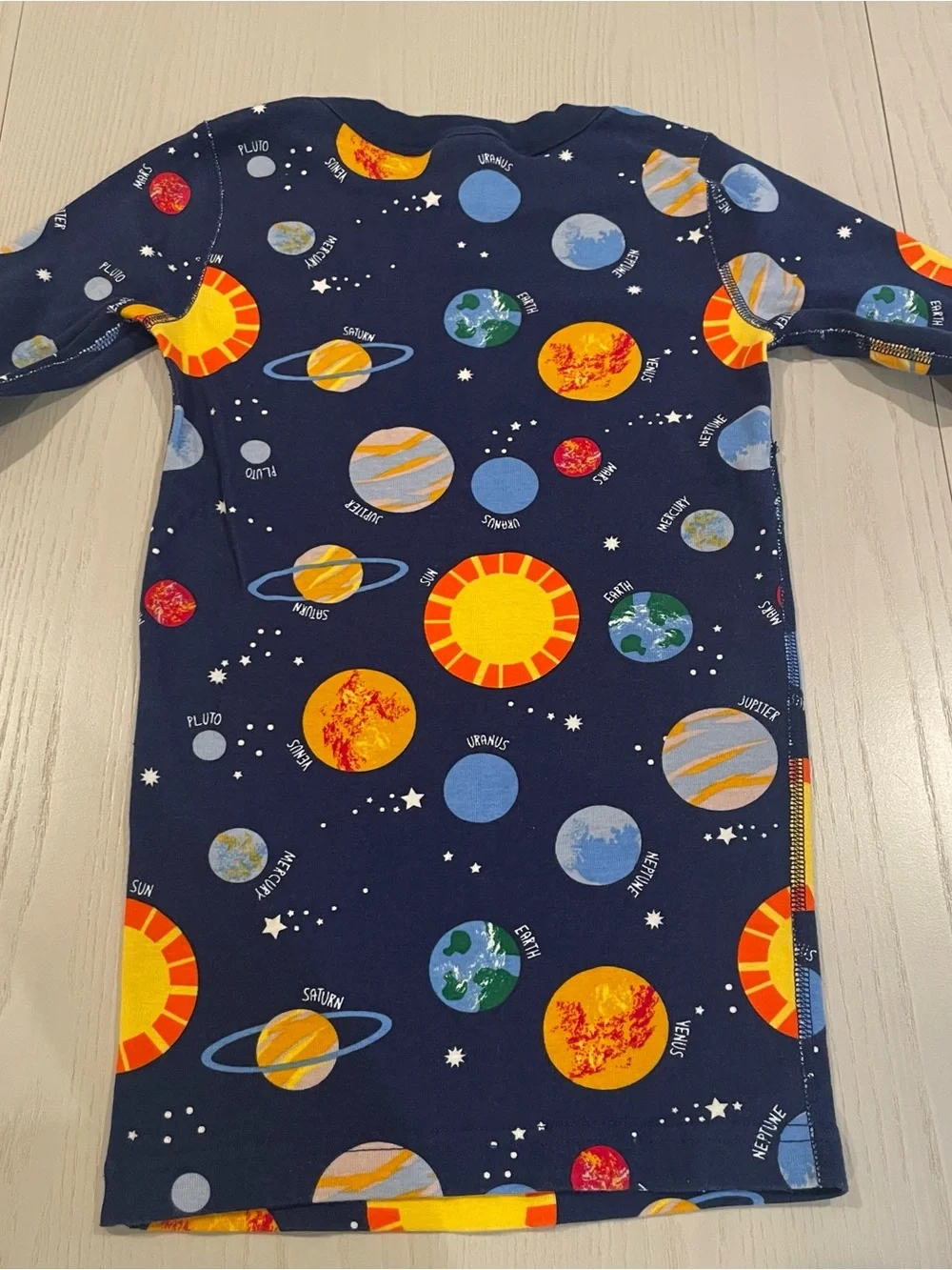 Hanna Andersson HannaJams Long John Pajama Set Milky Way Space Planet - 12 150